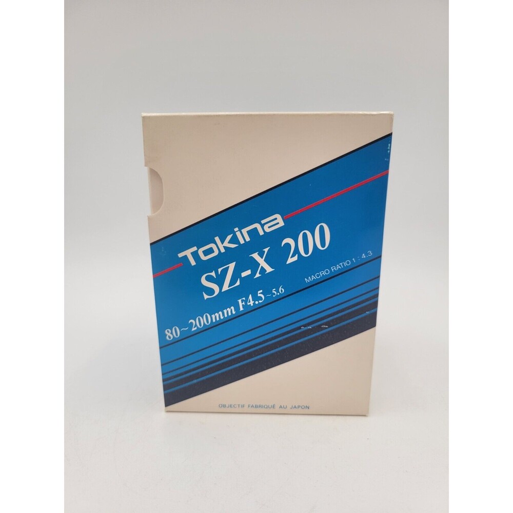 Tokina SZ-X 80-200mm F4.5 - 5.6 Camera SLR Lens 52mm C/FD for Canon FD W/ BOX